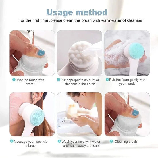 2 in 1 Face Scrubber Brush Beauty Products