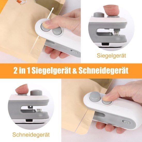 2 in 1 Usb Sealer Machine Home & Kitchen